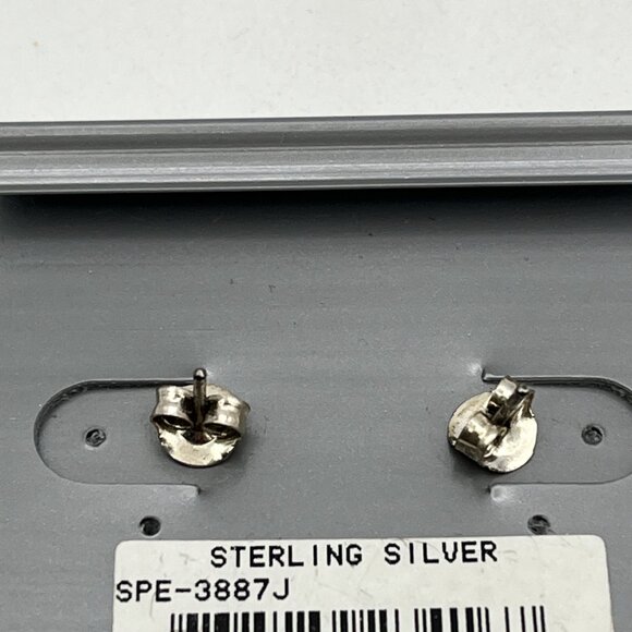 Sterling Silver Chinese Green Jade Torpedo Dangle Pierced Earrings New - Picture 5 of 8